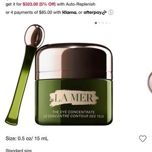 La Mer eye concentrate cream